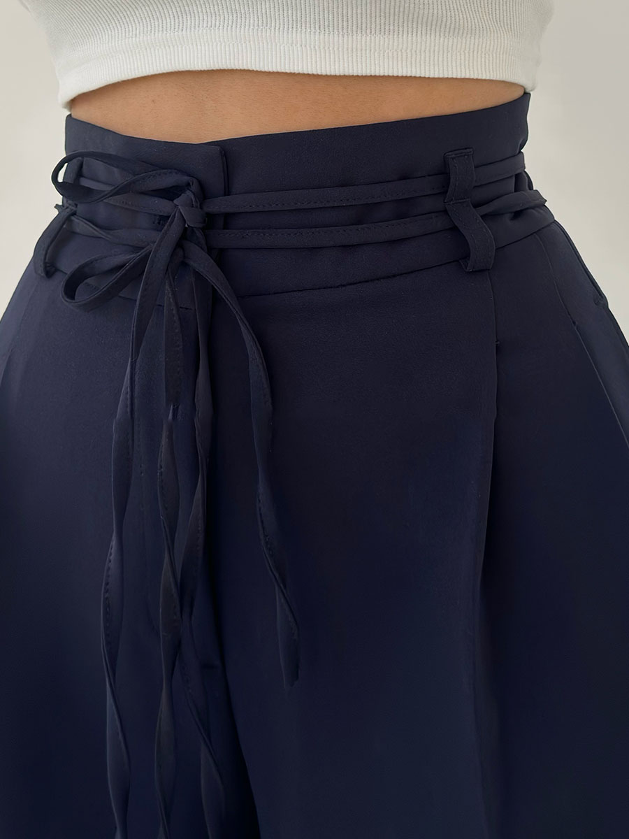 Margy | Women's High-Waisted Wide Leg Pants - Stretchy Fabric