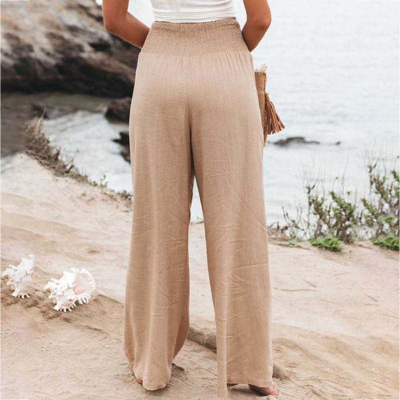 Eliana | Lightweight High-Waisted Trousers