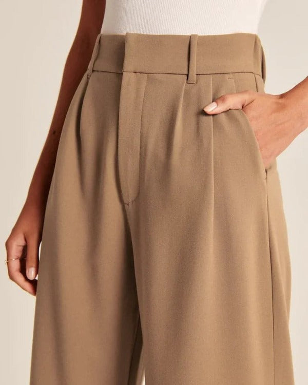 High-Waisted Wide-Leg Pants