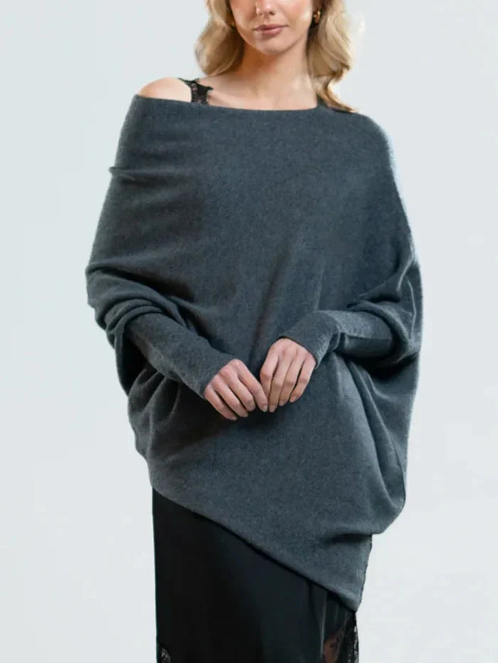 Arriane | Women's Cozy Relaxed Fit Sweater - Chic Swing Collar Design, Luxurious Soft Fabric Blend