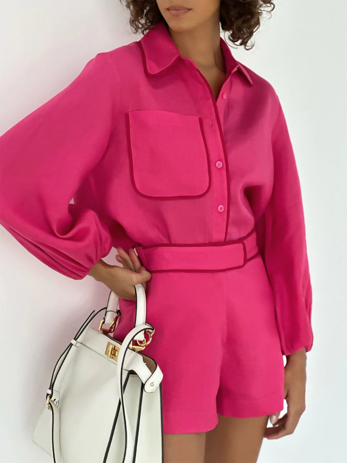 Xènia | Stylish Women's Two-Piece Set - Cotton & Linen Shorts and Top