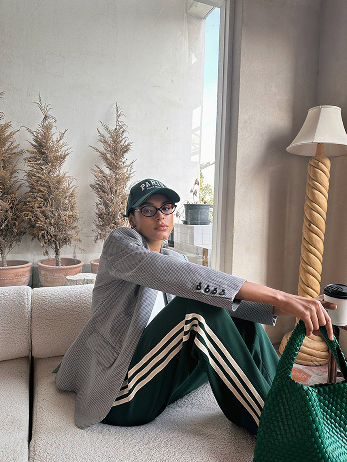 Women's Comfortable Striped High-Waisted Patchwork Pants