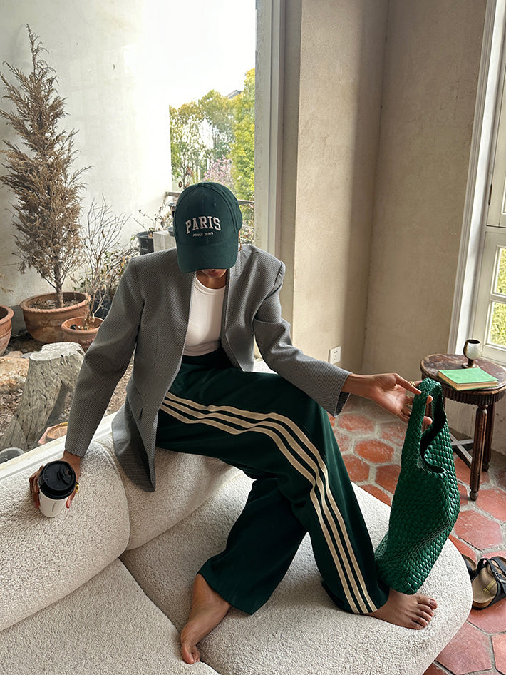 Women's Comfortable Striped High-Waisted Patchwork Pants