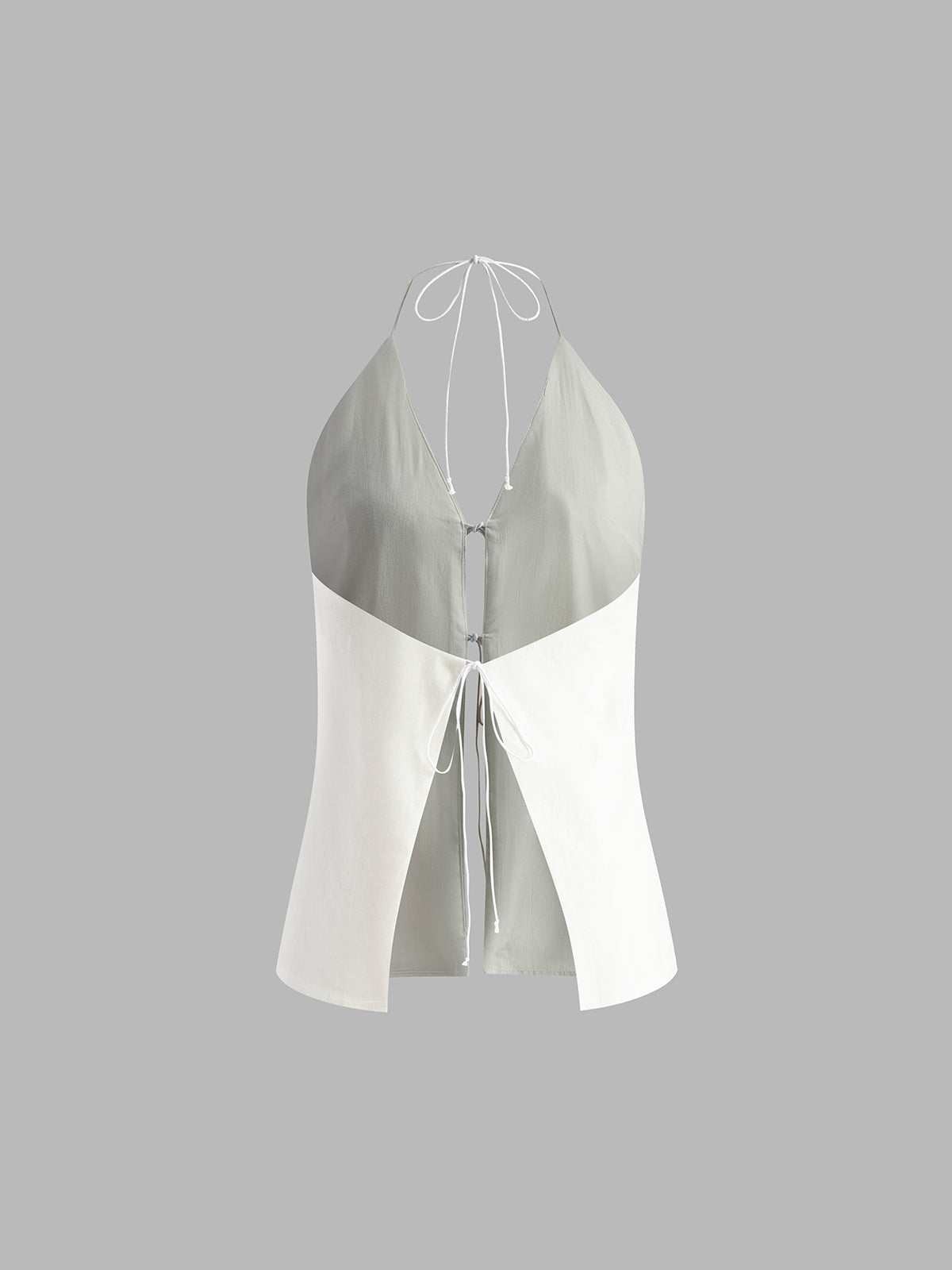 Maje | Women's Halter Set in Linen Look