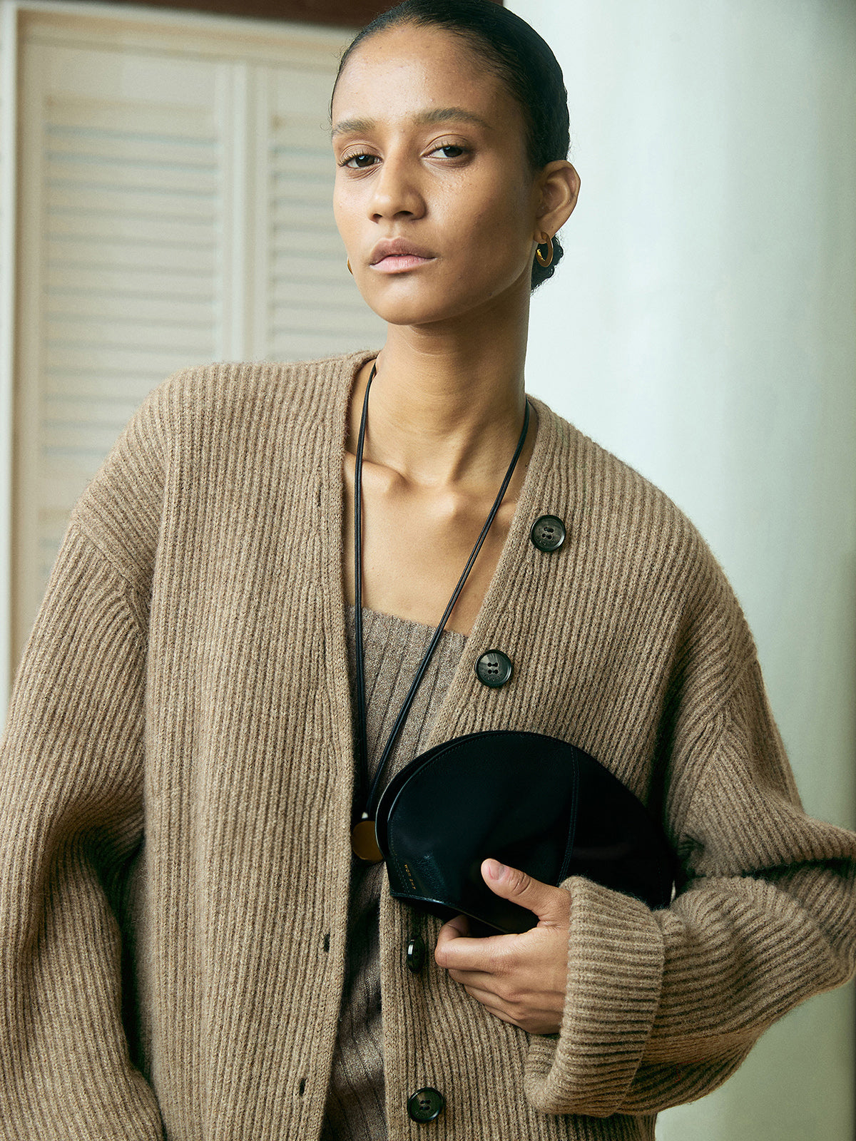 Annita | Women's Soft & Stretchy Ribbed Knitted Cardigan