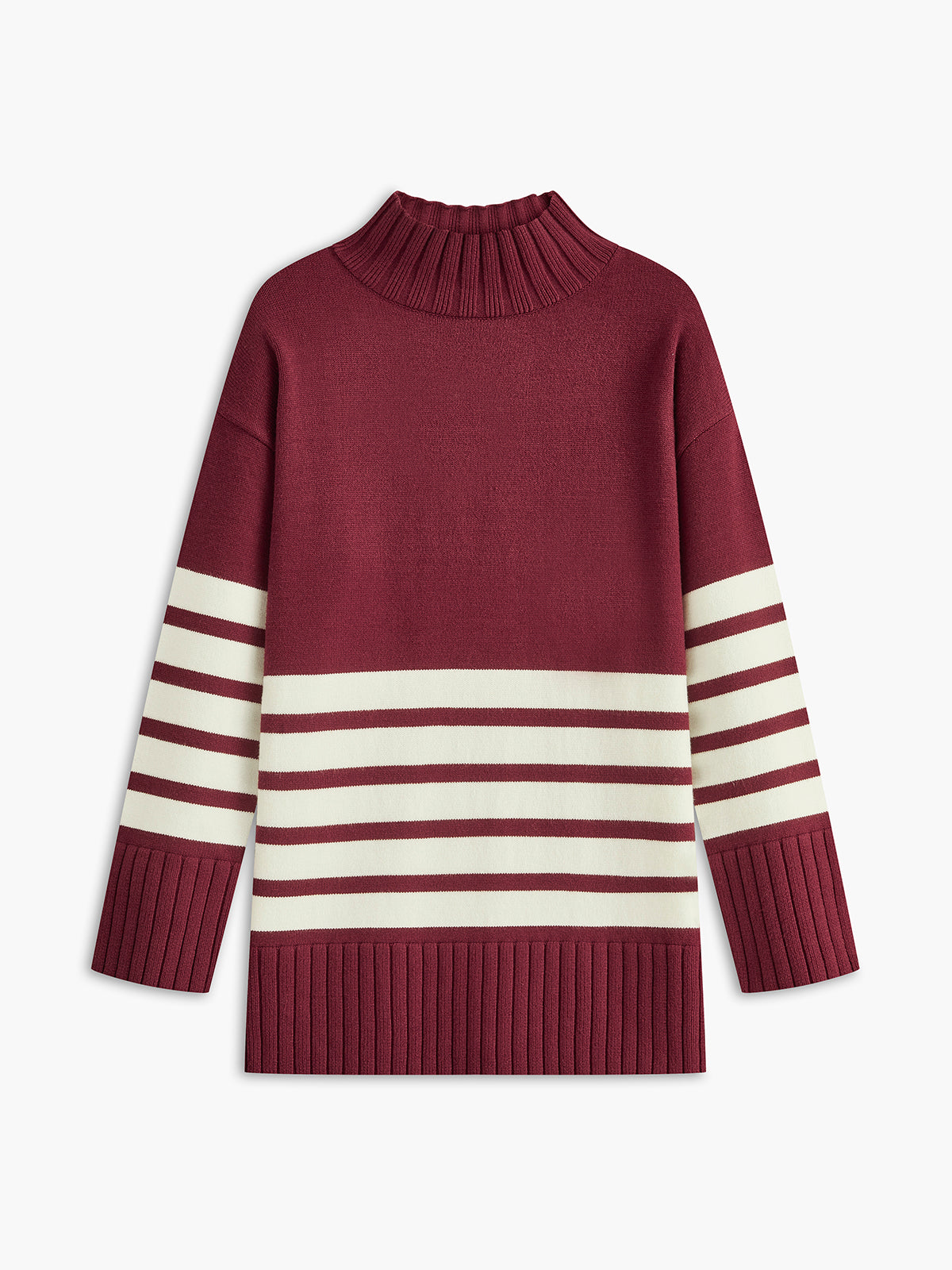 Elody | Women's Striped Turtleneck Dress