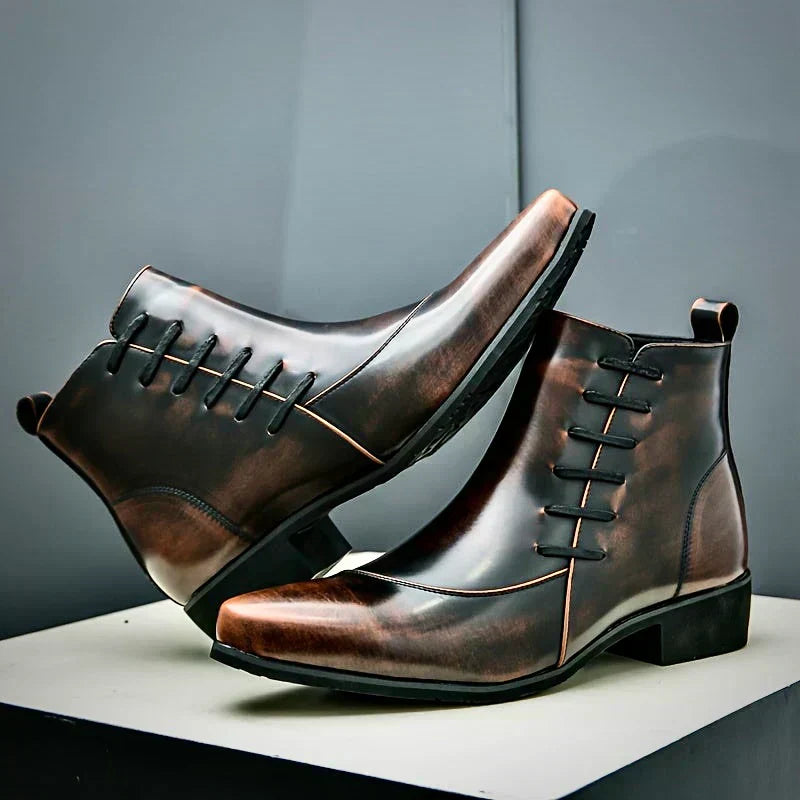 Samuel™ - Chic Thatcher Leather Dress Boots