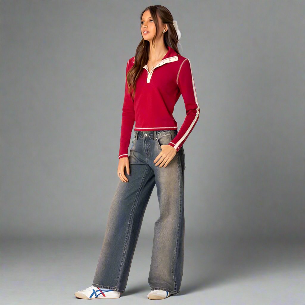 Dulcia | Stylish & Cozy Stretch Denim Jeans - Y2K Inspired Fit
