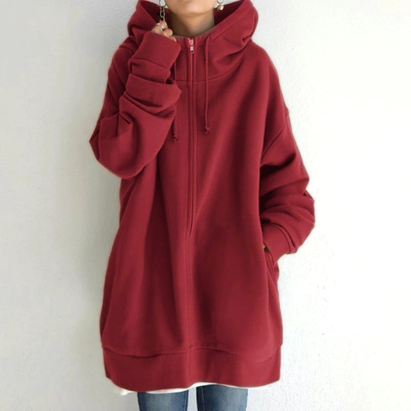 Cassandra | Women's Cozy Oversized Winter Hoodie with Fleece Lining