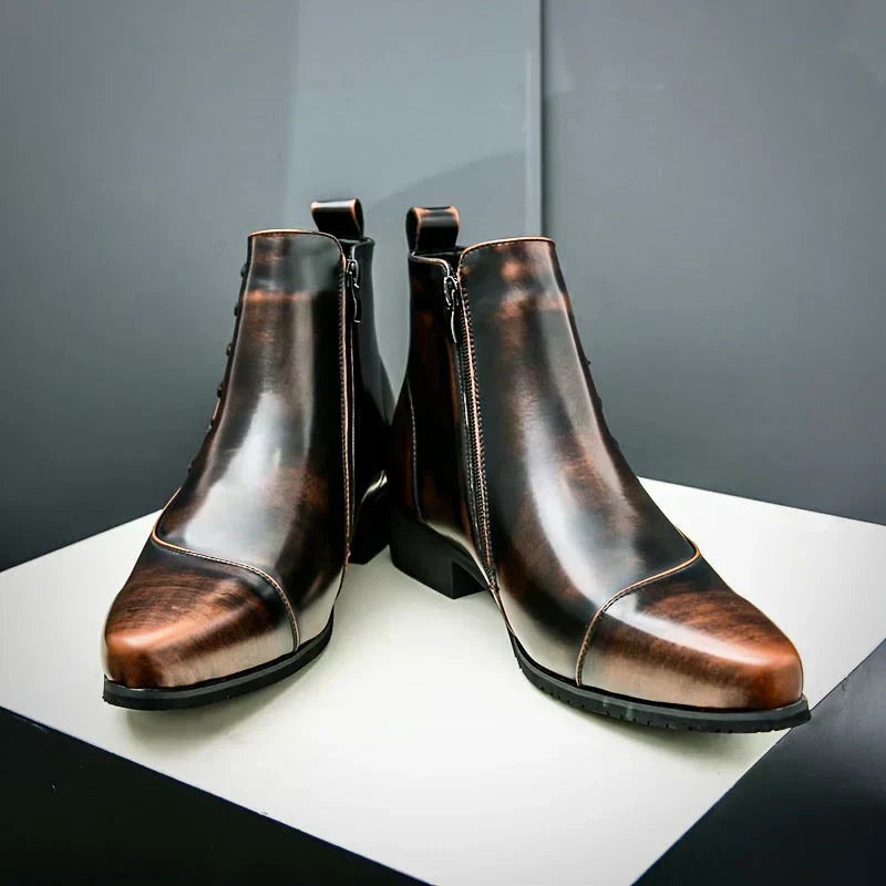 Samuel™ - Chic Thatcher Leather Dress Boots