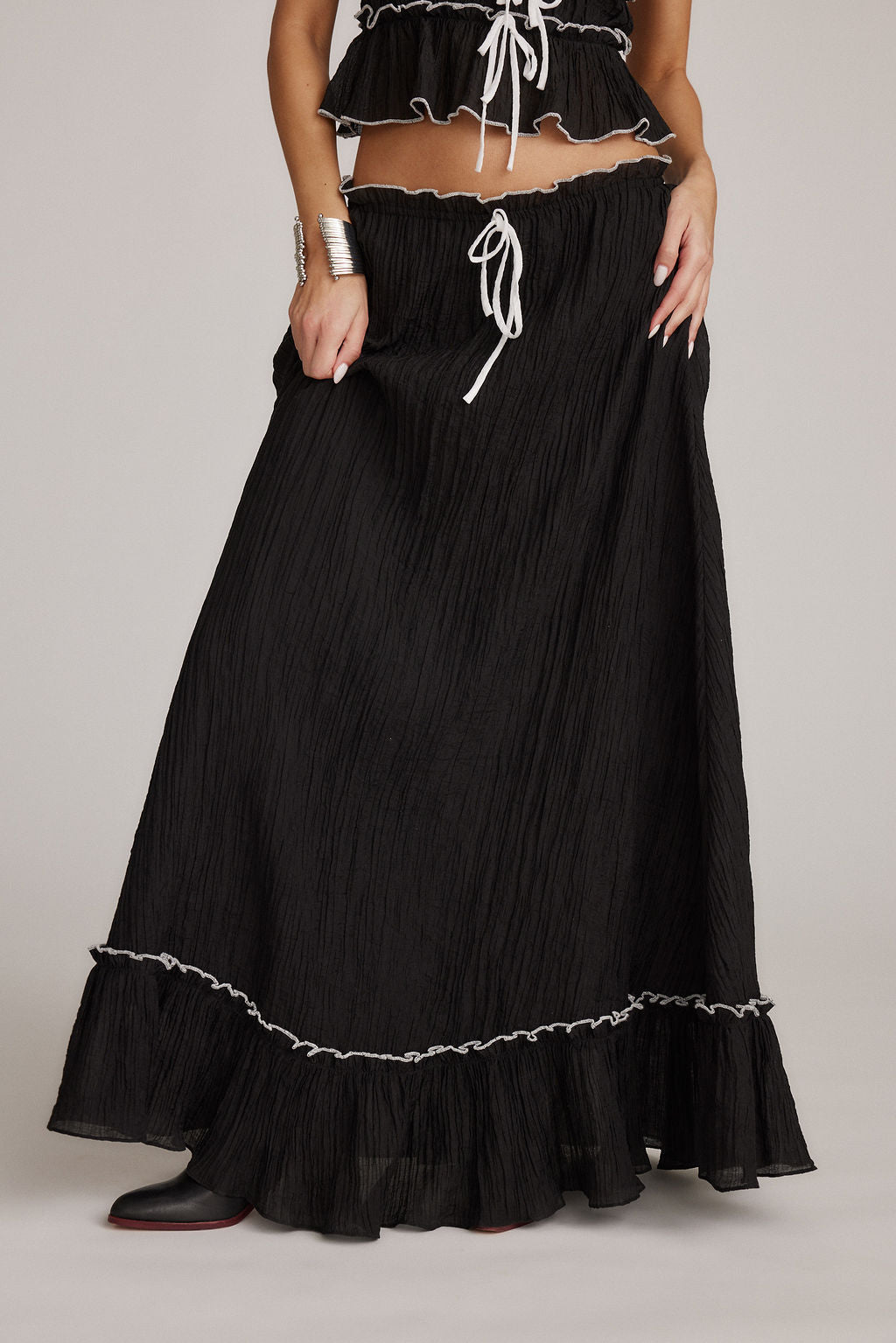 Cianna | Women's Two-Piece Summer Ensemble – Top and Maxi Skirt