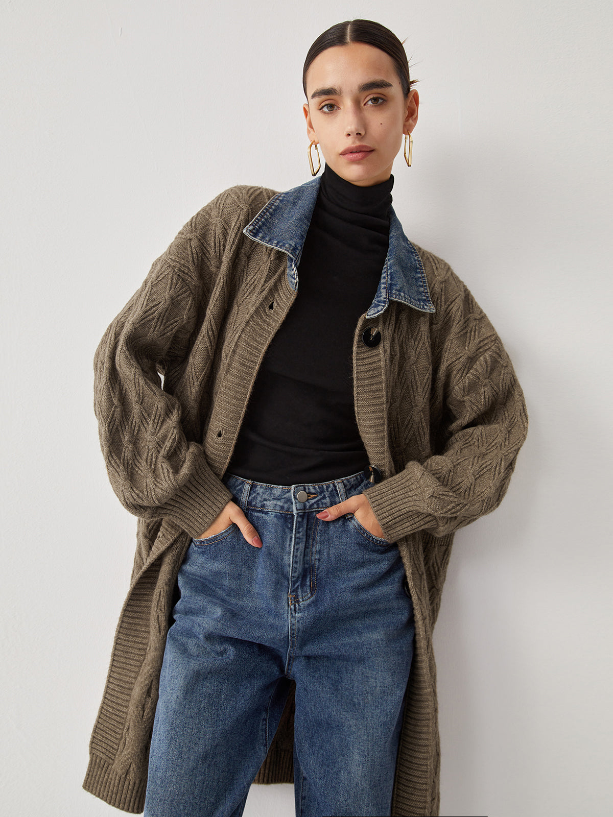 Climona | Chic Extra-Long Knitted Cardigan for Women