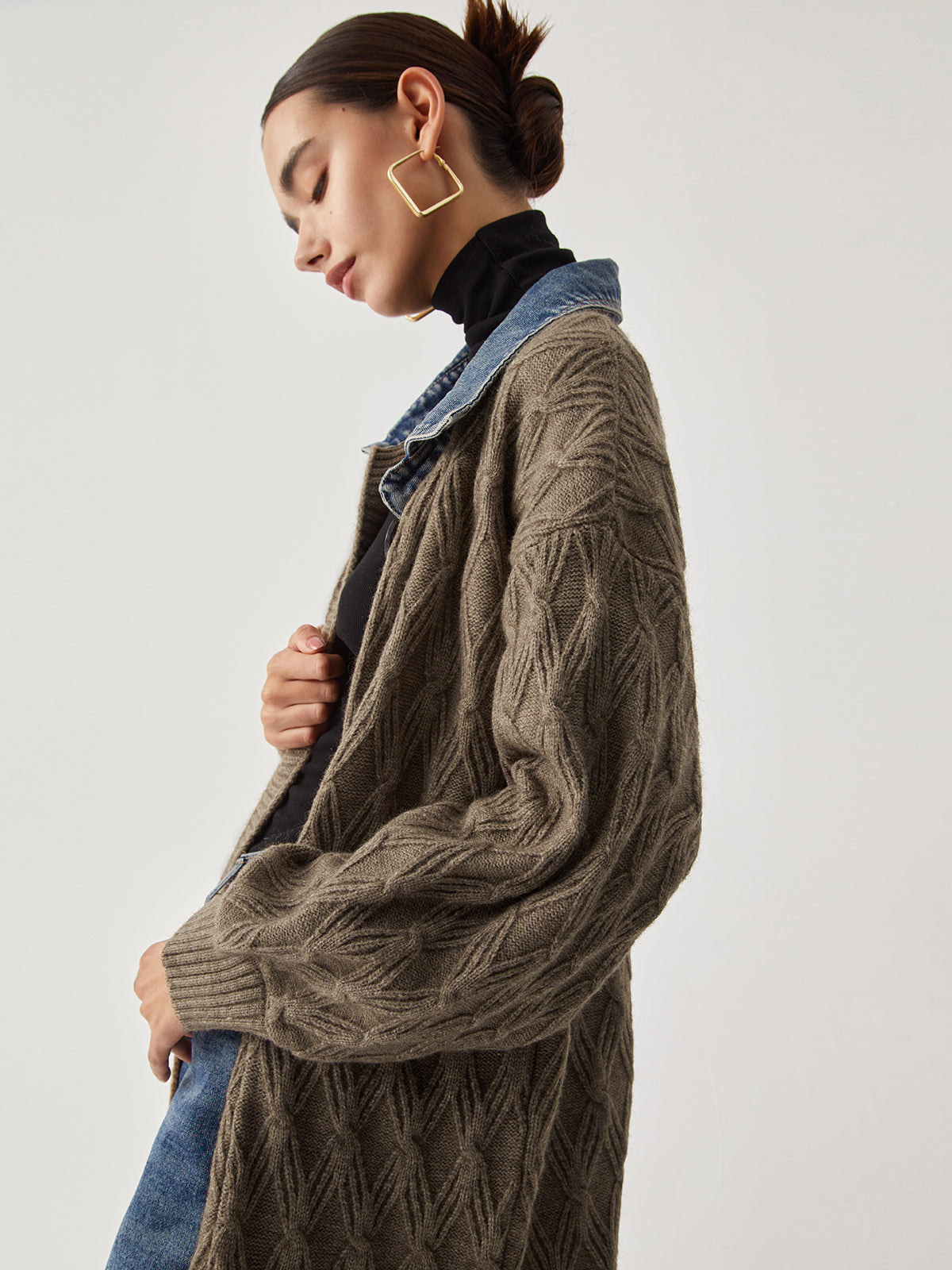 Climona | Chic Extra-Long Knitted Cardigan for Women