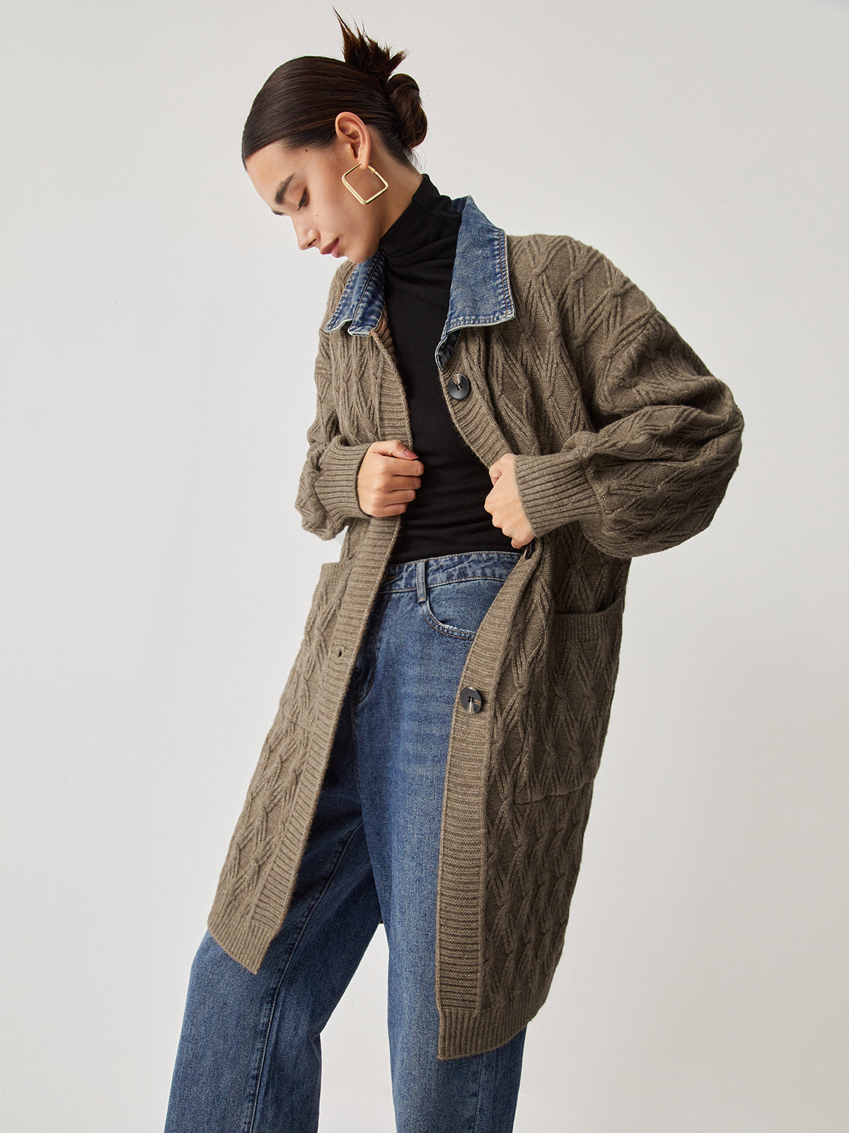 Climona | Chic Extra-Long Knitted Cardigan for Women