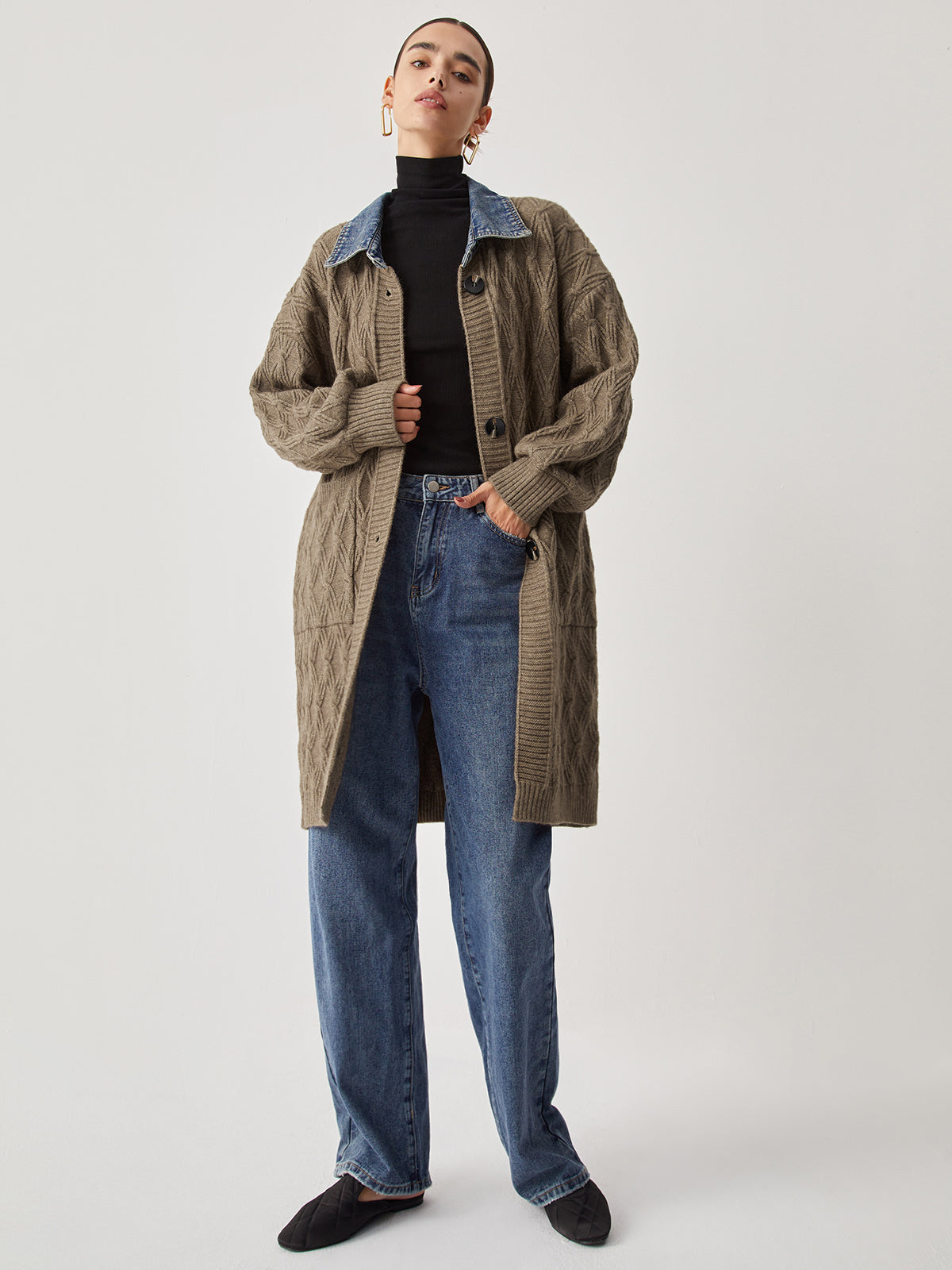 Climona | Chic Extra-Long Knitted Cardigan for Women