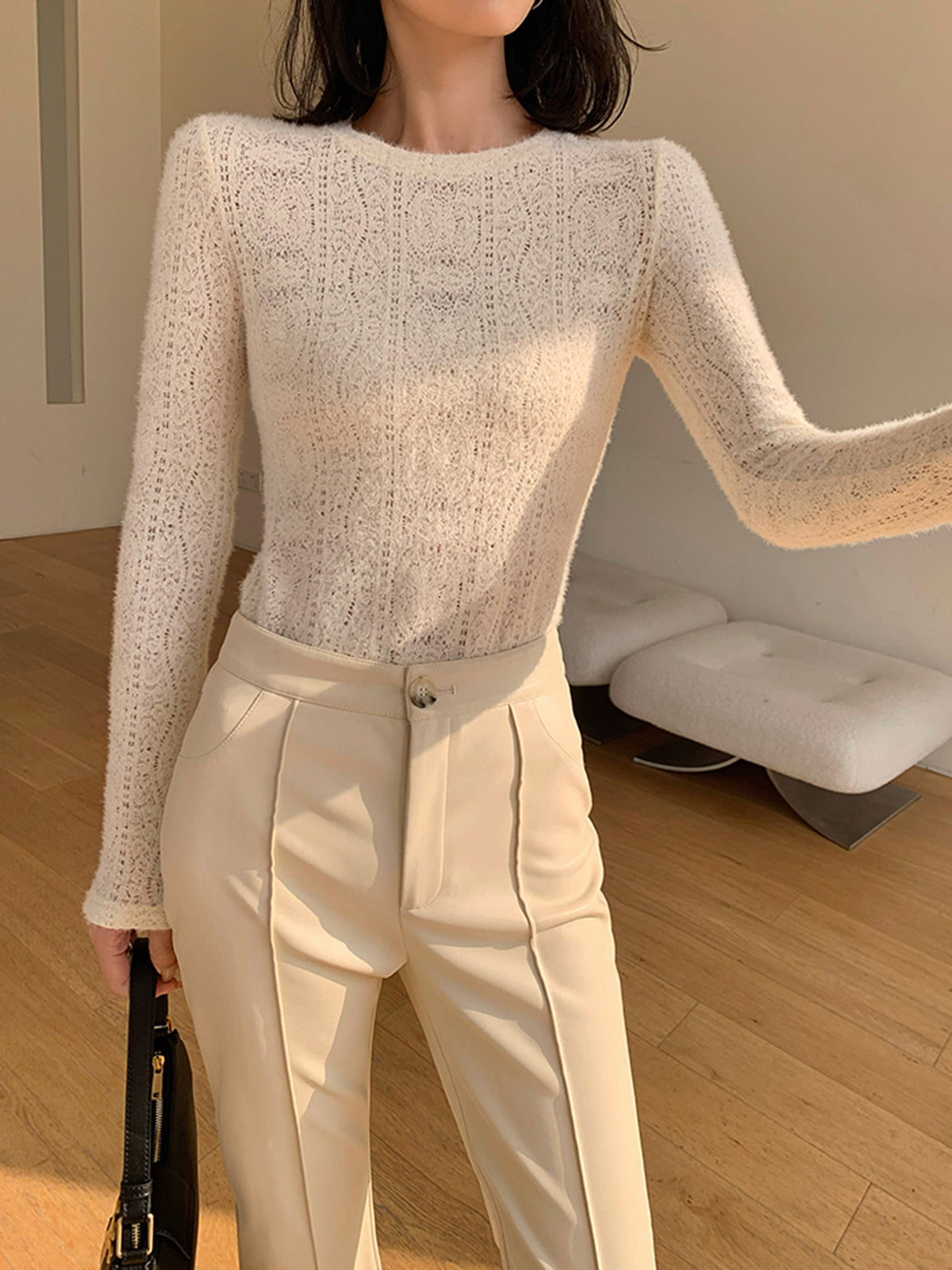 Flora | Women's Regular Fit Crew Neck Top