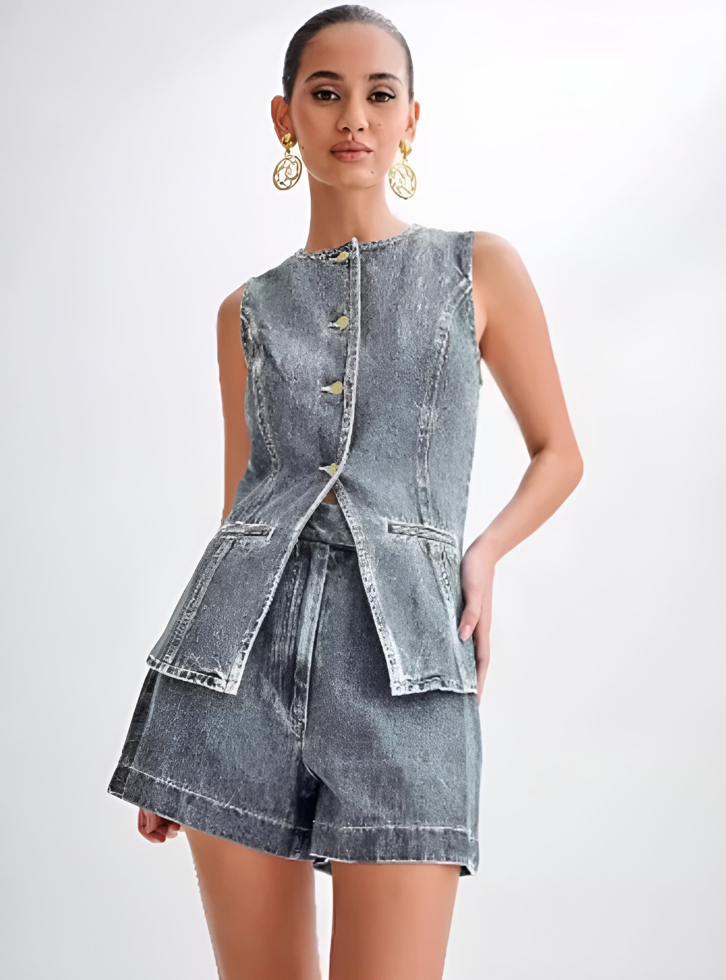 Jinx | Chic Denim Two-Piece Ensemble