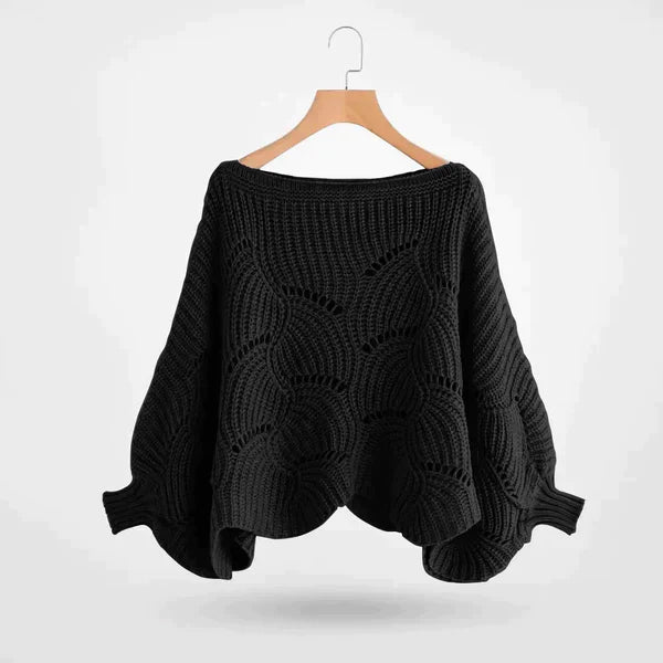 Lindsay | Women's Knit Sweater with Puff Sleeves - Chic and Cozy