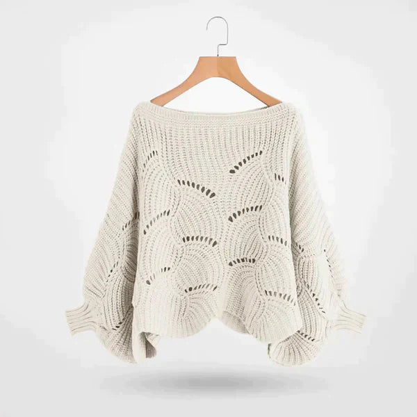 Lindsay | Women's Knit Sweater with Puff Sleeves - Chic and Cozy