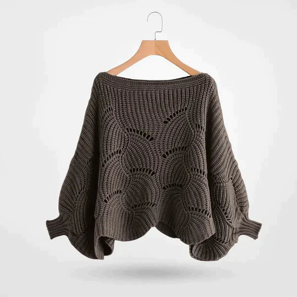 Lindsay | Women's Knit Sweater with Puff Sleeves - Chic and Cozy