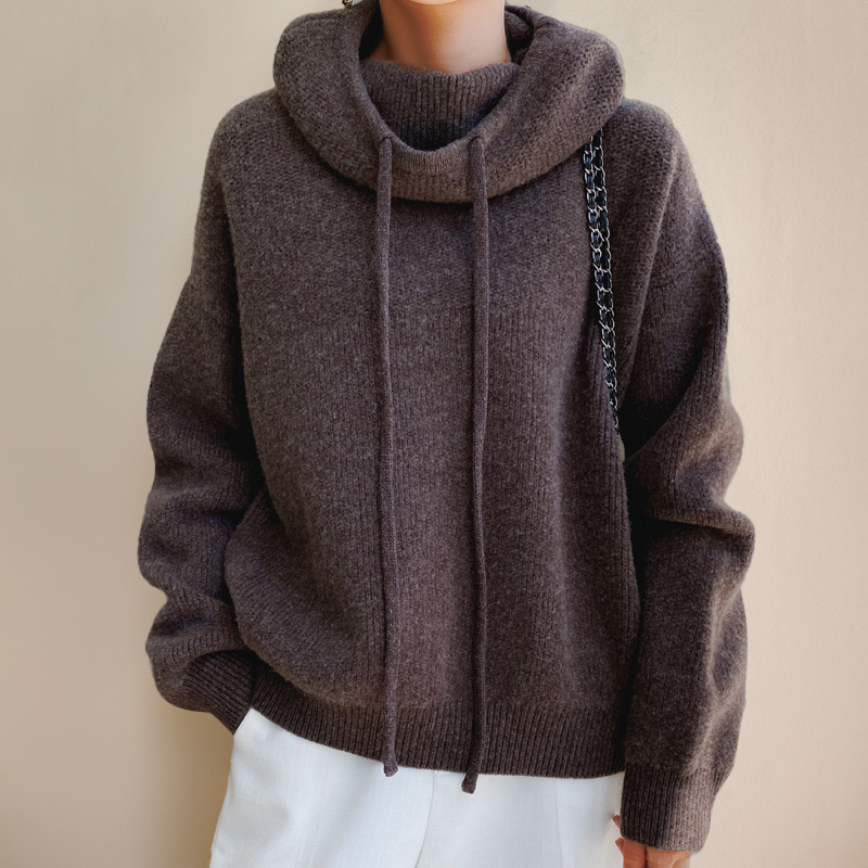 Roxy | Trendy Oversized Wool Hoodie for Women with Cozy Hood