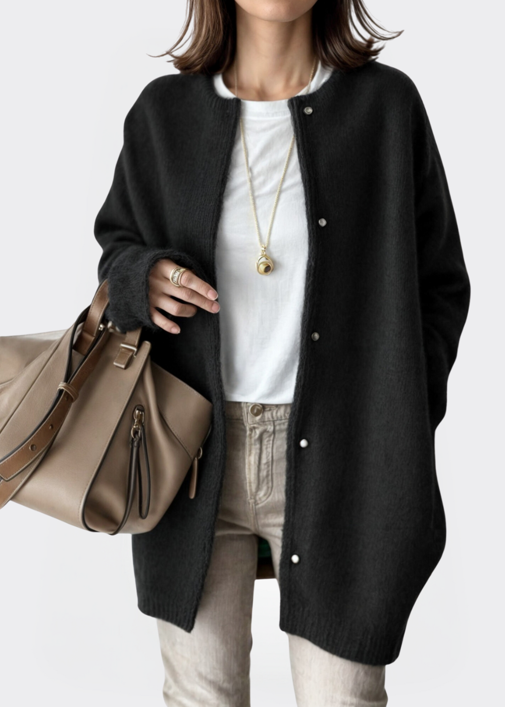 Nelma | Chic Soft Fabric Open Cardigan for Women - Ultimate Comfort