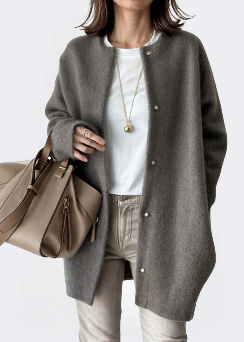 Nelma | Chic Soft Fabric Open Cardigan for Women - Ultimate Comfort