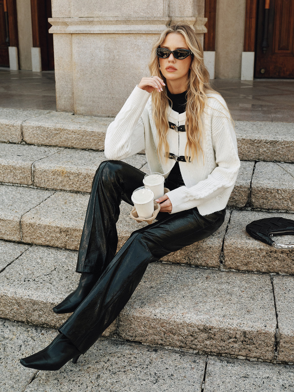 Iona | Chic Women's Cardigan Featuring Trendy Buckle Closure