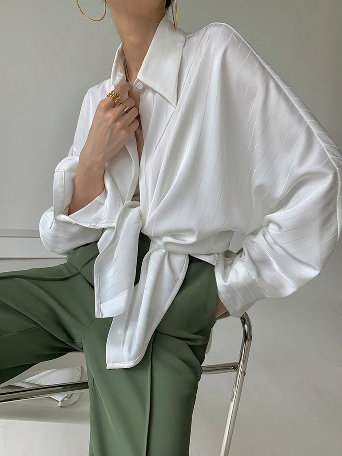 Lora | Women's Oversized Blouse - Effortlessly Casual and Timeless Style