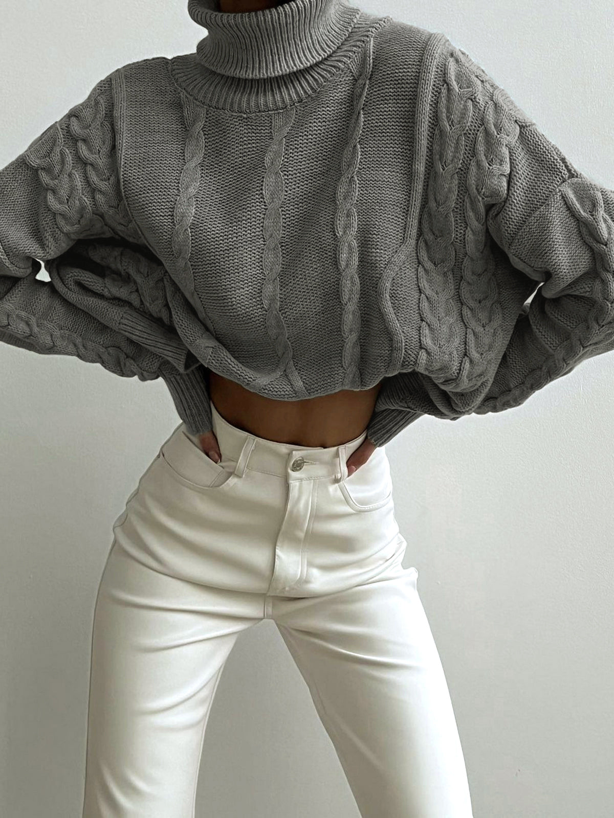 Nima | Oversized Casual Women's Turtleneck Sweater