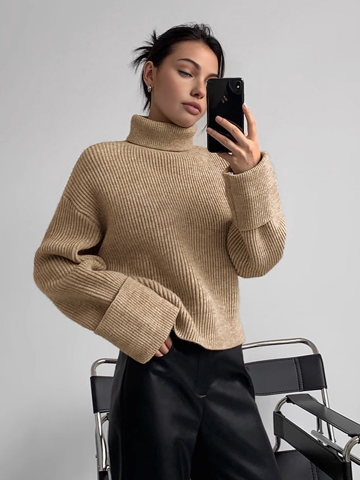 Mirala | Women's Turtleneck Sweater - Chic and Cozy