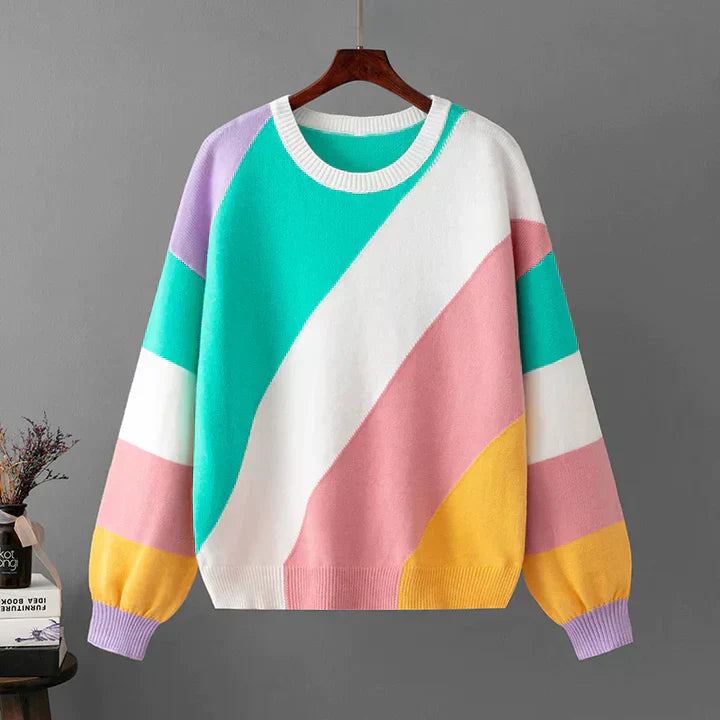 Emy | Colorful Striped Sweater for Women – Cozy and Stylish