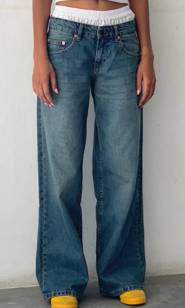 Roja | Trendy Women's Low Rise Straight-Leg Jeans