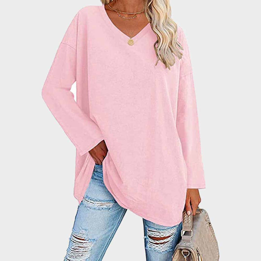 Relaxed Fit Long Sleeve Lightweight Sweater