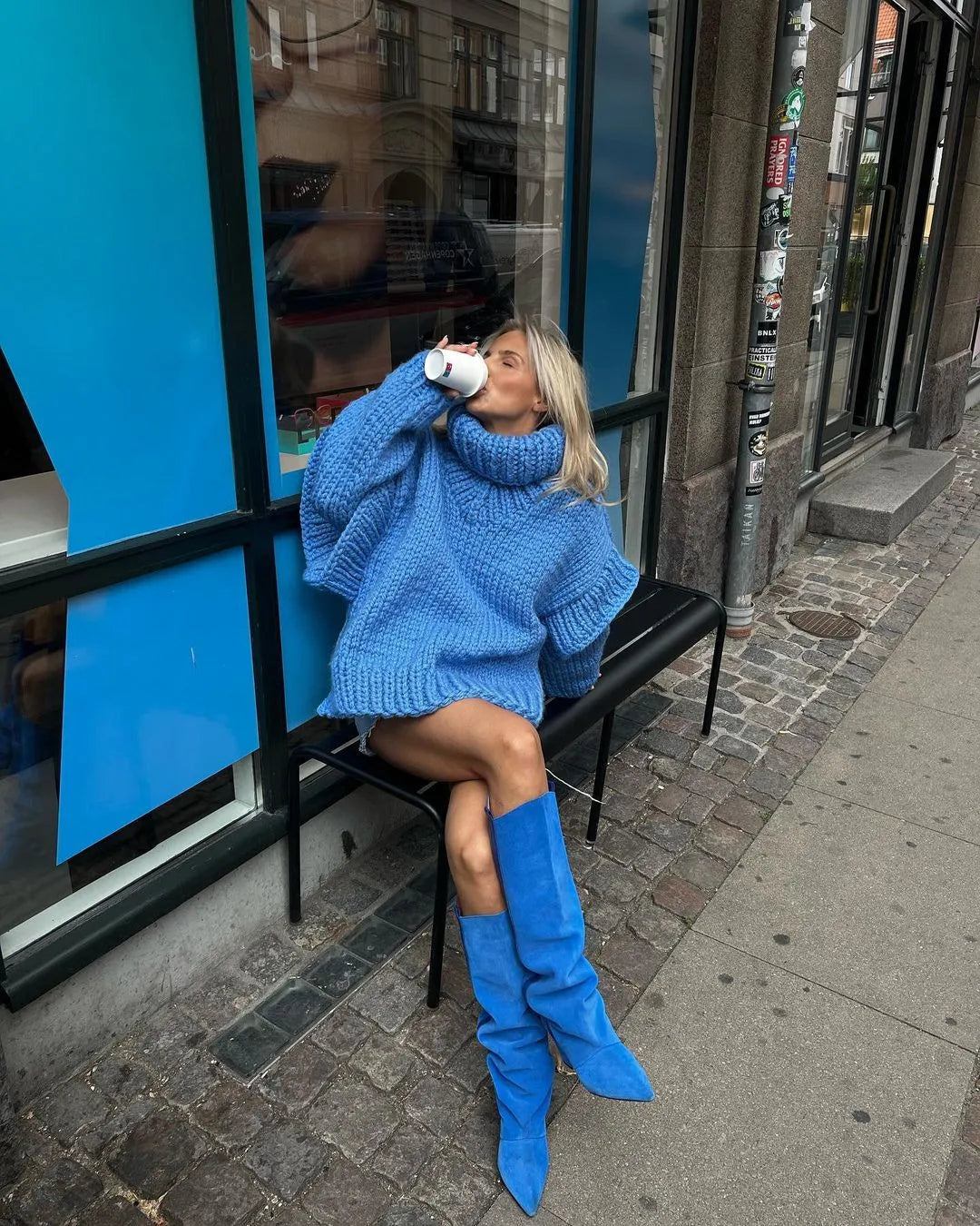 Annica | Cozy Oversized Knitted Sweater – Stylish, Soft, and Comfortable