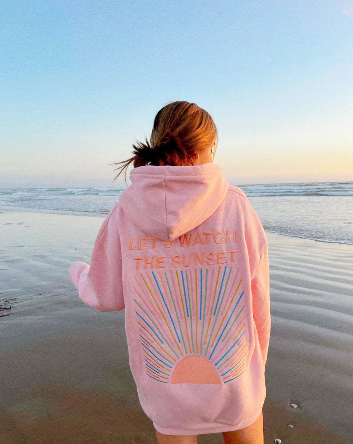 Sunset Oversized Women's Hoodie – Cozy and Warm