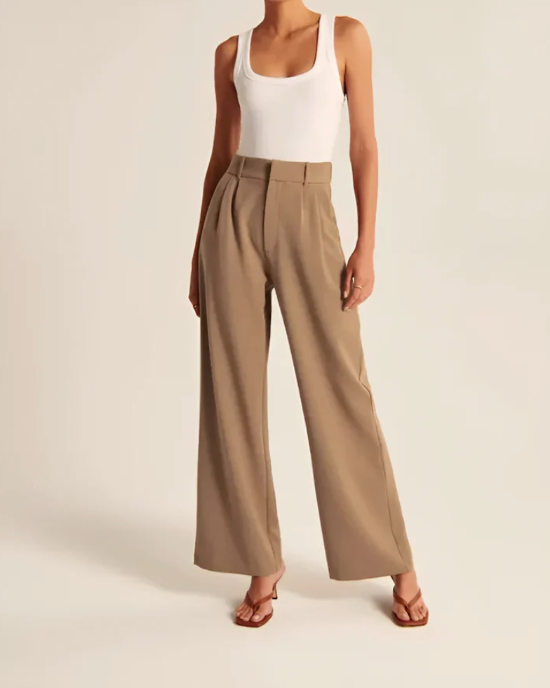 High-Waisted Wide-Leg Pants