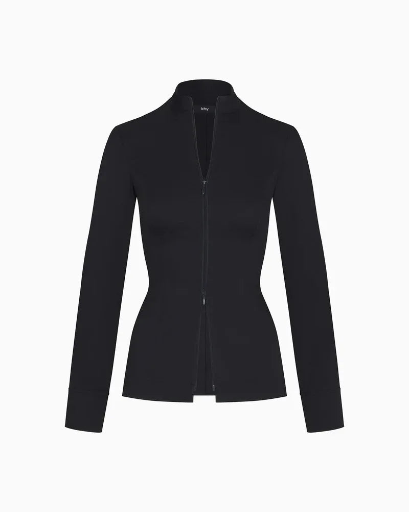 Ams | Custom-Fit Blouse with Zipper Detail