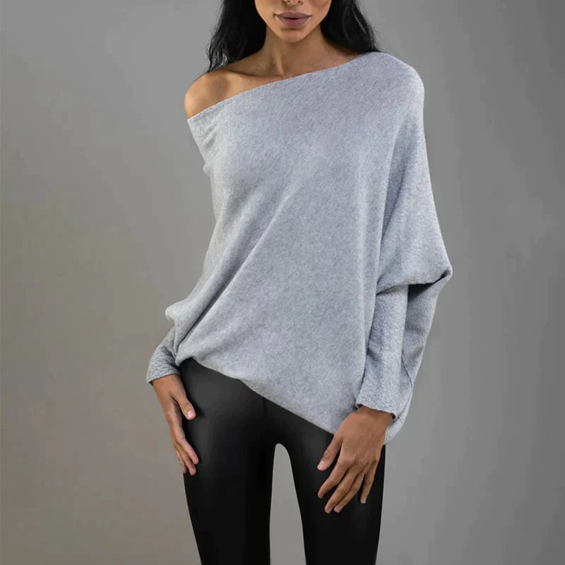 Annika | Women's Asymmetrical Loose Fit Sweater - Chic and Casual in Premium Fabrics