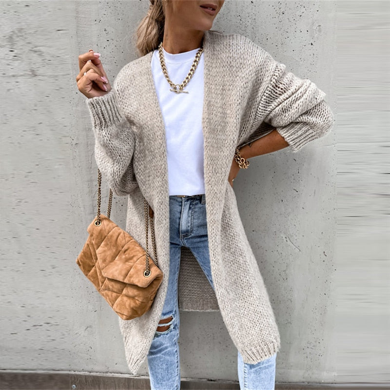 Sofia | Women's Long Casual Knitted Cardigan