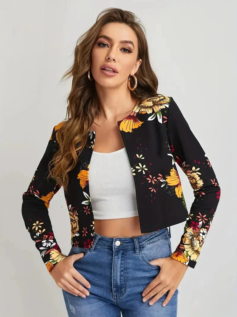 Jowi | Women's Floral Print Blazer – Chic & Lightweight