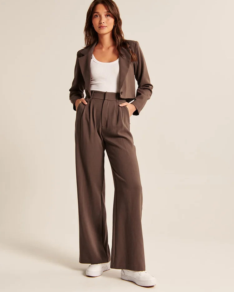High-Waisted Wide-Leg Pants