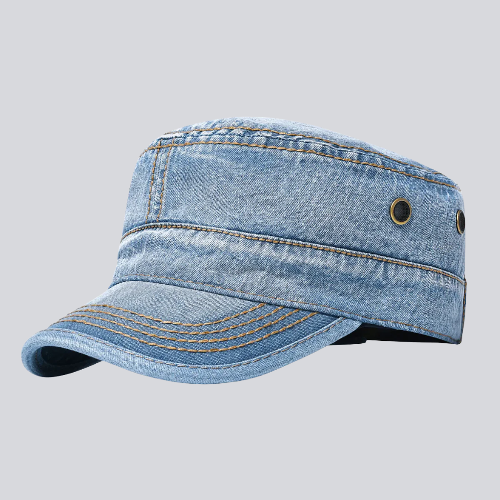 Cole | Robust vintage cap (Light Denim)