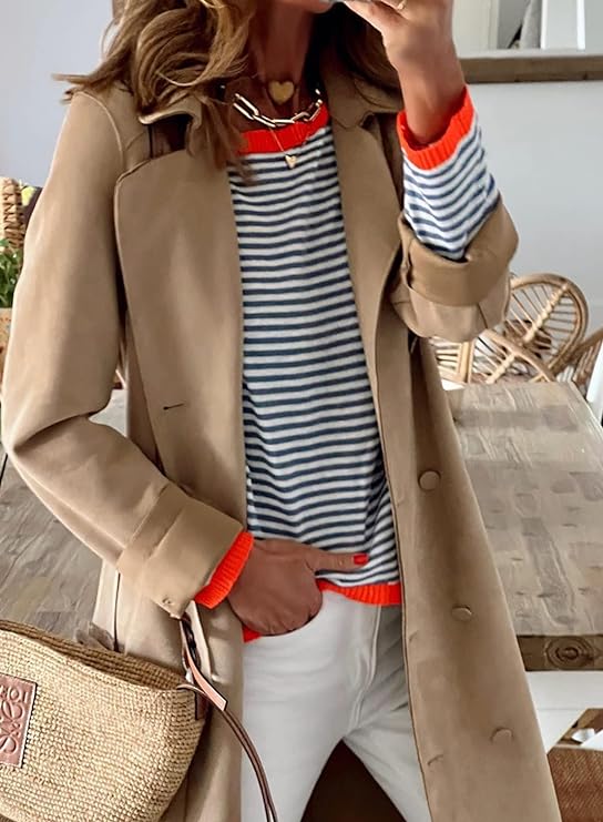 Elise | Striped Knit Sweater